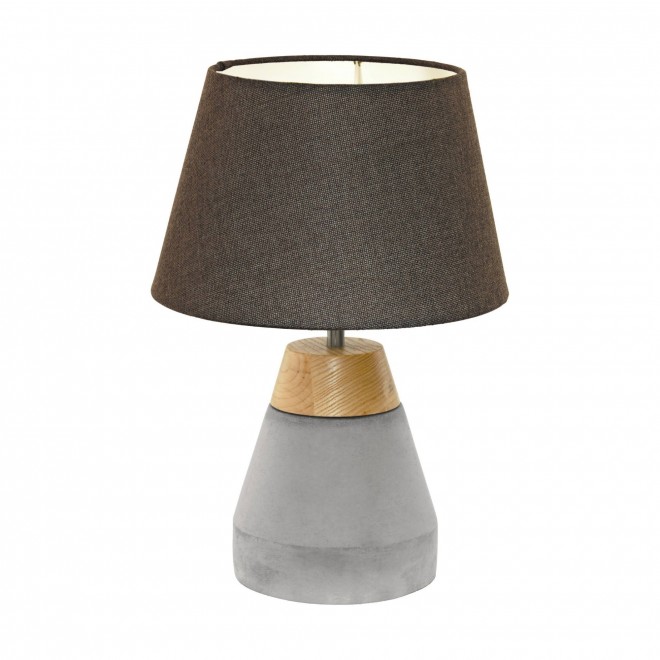 EGLO 95527 | Tarega Eglo stolna svjetiljka 37cm sa prekidačem na kablu 1x E27 sivo, smeđe, tamno smeđe