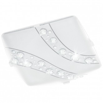 EGLO 95578 | Nerini Eglo zidna, stropne svjetiljke svjetiljka 1x LED 1500lm 4000K bijelo, prozirna, crno