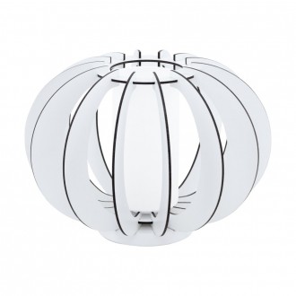 EGLO 95611 | Stellato Eglo stolna svjetiljka 21,5cm sa prekidačem na kablu 1x E27 bijelo