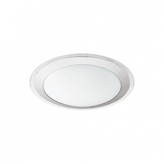 EGLO 95677 | Competa-1 Eglo zidna, stropne svjetiljke svjetiljka okrugli 1x LED 2000lm 3000K bijelo, srebrno, prozirna