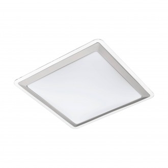 EGLO 95679 | Competa-1 Eglo zidna, stropne svjetiljke svjetiljka četvrtast 1x LED 2600lm 3000K bijelo, srebrno, prozirna