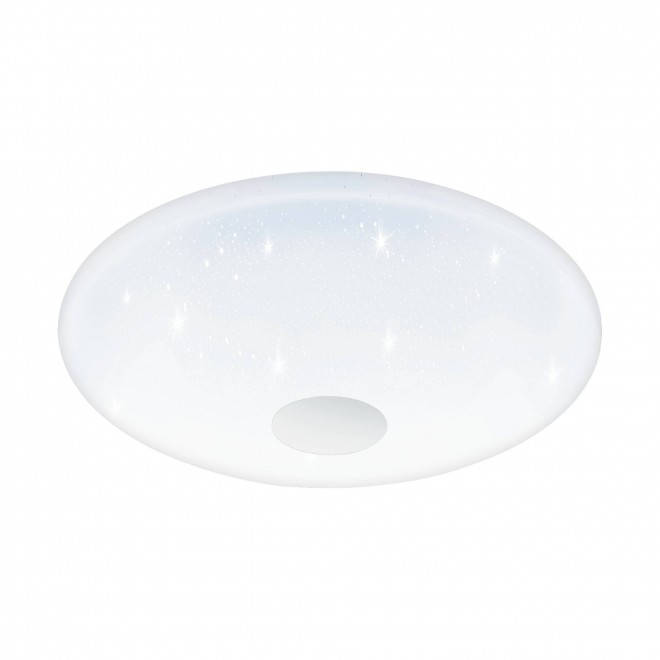 EGLO 95973 | Voltago Eglo stropne svjetiljke svjetiljka okrugli daljinski upravljač jačina svjetlosti se može podešavati, sa podešavanjem temperature boje 1x LED 3500lm 2700 <-> 5000K bijelo, učinak kristala