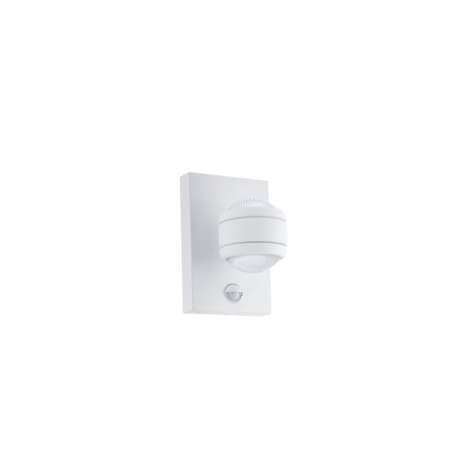 EGLO 96022 | Sesimba Eglo zidna svjetiljka sa senzorom 2x LED 560lm 3000K IP44 bijelo, prozirno