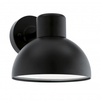 EGLO 96207 | Entrimo Eglo zidna svjetiljka 1x E27 IP44 crno, bijelo