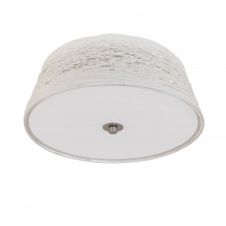 EGLO 96464 | Donado Eglo stropne svjetiljke svjetiljka 2x E27 poniklano mat, bijelo