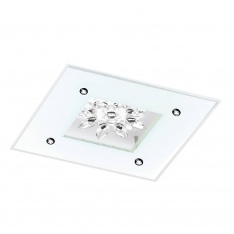 EGLO 96536 | Benalua Eglo zidna, stropne svjetiljke svjetiljka jačina svjetlosti se može podešavati 1x LED 2000lm 3000K bijelo, prozirna, zrcalo