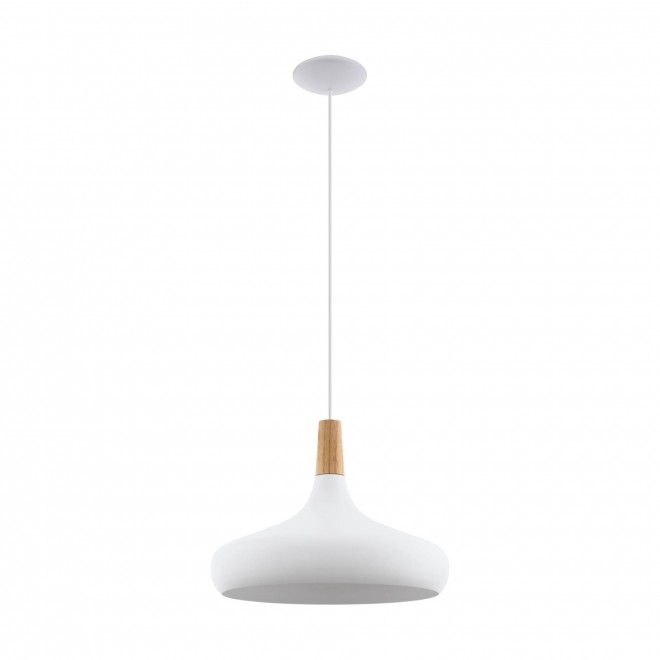 EGLO 96983 | Sabinar Eglo visilice svjetiljka 1x E27 bijelo, smeđe