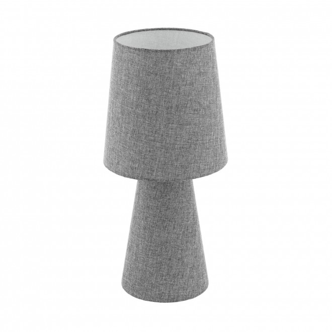 EGLO 97132 | Carpara Eglo stolna svjetiljka 47cm sa prekidačem na kablu 2x E27 sivo