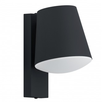 EGLO 97146 | Caldiero Eglo zidna svjetiljka 1x E27 IP44 antracit, bijelo
