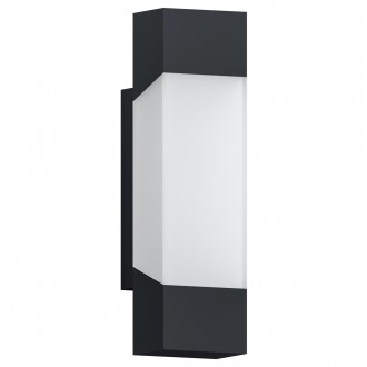 EGLO 97222 | Gorzano Eglo zidna svjetiljka oblik cigle 1x LED 500lm 3000K IP44 antracit, saten