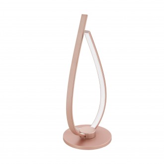 EGLO 97364 | Palozza Eglo stolna svjetiljka 38cm sa prekidačem na kablu 1x LED 1600lm 3000K ružičastozlatno, bijelo