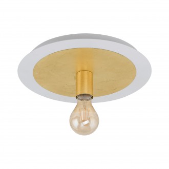 EGLO 97491 | Passano Eglo stropne svjetiljke svjetiljka okrugli 1x E27 330lm 3000K bijelo, zlatno