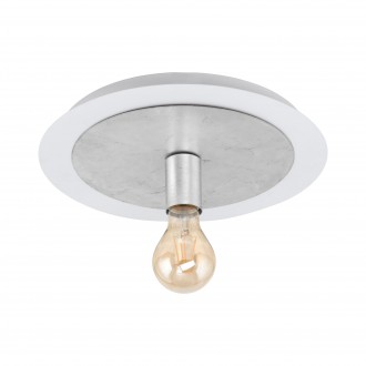 EGLO 97494 | Passano Eglo stropne svjetiljke svjetiljka okrugli 1x E27 330lm 3000K bijelo, srebrno