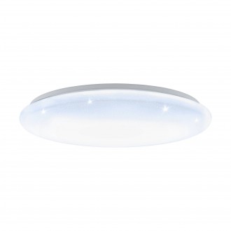 EGLO 97541 | GironS-LED Eglo stropne svjetiljke svjetiljka okrugli daljinski upravljač jačina svjetlosti se može podešavati, sa podešavanjem temperature boje, timer, noćno svjetlo 1x LED 4000lm 2700 <-> 5000K bijelo, učinak kristala