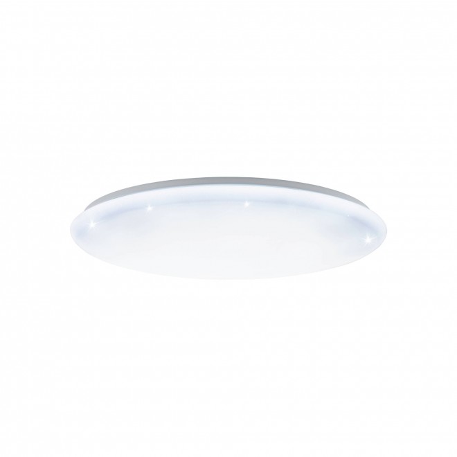 EGLO 97542 | GironS-LED Eglo stropne svjetiljke svjetiljka okrugli daljinski upravljač jačina svjetlosti se može podešavati, sa podešavanjem temperature boje, timer, noćno svjetlo 1x LED 5800lm 2700 <-> 5000K bijelo, učinak kristala