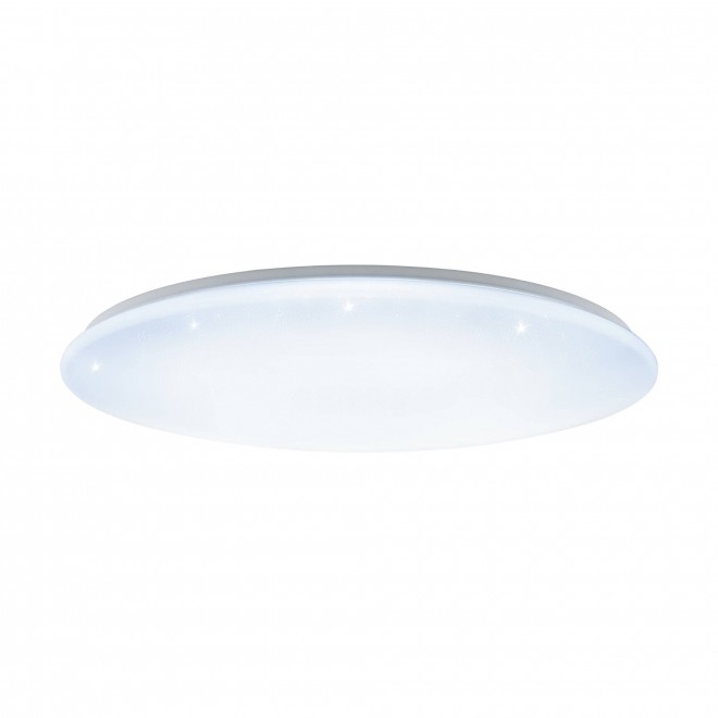 EGLO 97543 | GironS-LED Eglo stropne svjetiljke svjetiljka okrugli daljinski upravljač jačina svjetlosti se može podešavati, sa podešavanjem temperature boje, timer, noćno svjetlo 1x LED 7800lm 2700 <-> 5000K bijelo, učinak kristala