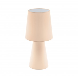 EGLO 97567 | Carpara Eglo stolna svjetiljka 47cm sa prekidačem na kablu 2x E27 pastel kajsija