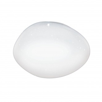 EGLO 97577 | Sileras Eglo zidna, stropne svjetiljke svjetiljka okrugli daljinski upravljač jačina svjetlosti se može podešavati, sa podešavanjem temperature boje, noćno svjetlo 1x LED 2500lm 2700 <-> 5000K bijelo, učinak kristala