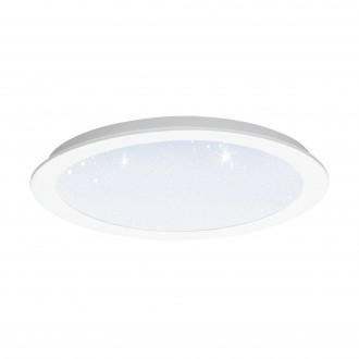 EGLO 97594 | Fiobbo Eglo ugradbene svjetiljke LED panel okrugli Ø300mm 1x LED 2500lm 3000K bijelo, učinak kristala
