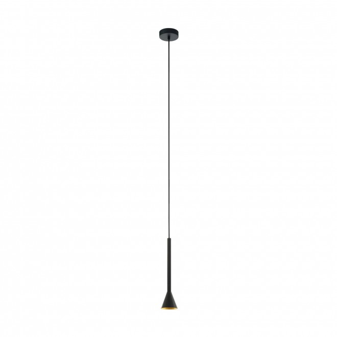 EGLO 97604 | Cortaderas Eglo visilice svjetiljka 1x GU10 400lm 3000K crno, zlatno