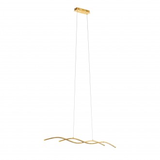 EGLO 97837 | Miraflores Eglo visilice svjetiljka 2x LED 3400lm 3000K zlatno, bijelo