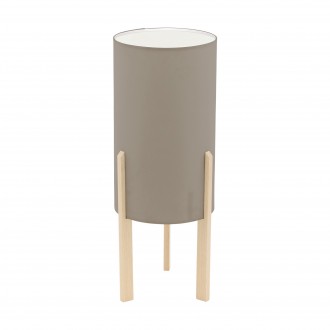 EGLO 97893 | Campodino Eglo stolna svjetiljka 40cm sa prekidačem na kablu 1x E27 javor, taupe
