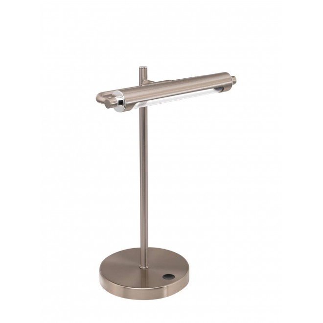 EGLO 97913 | Casamarte Eglo stolna svjetiljka 35,5cm sa tiristorski dodirnim prekidačem jačina svjetlosti se može podešavati 1x LED 450lm 3000K poniklano mat