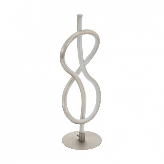 EGLO 97941 | Novafeltria Eglo stolna svjetiljka 41cm sa prekidačem na kablu 1x LED 1000lm 3000K poniklano mat, bijelo