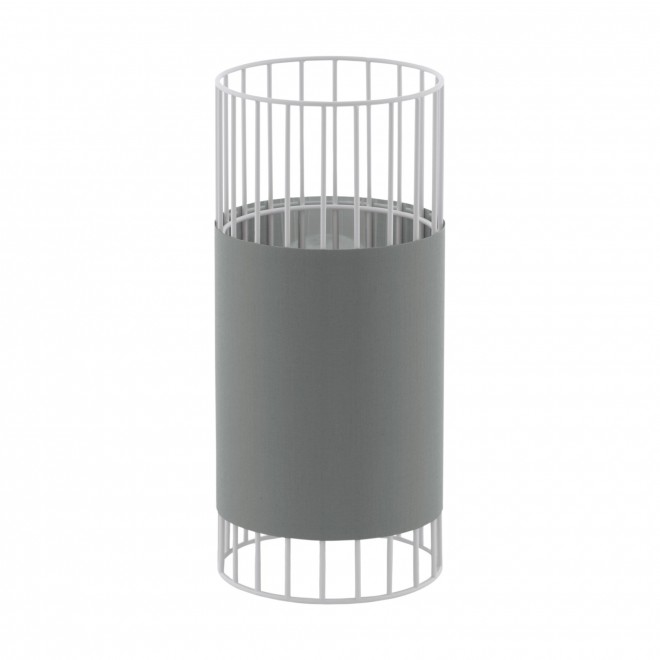 EGLO 97956 | Norumbega Eglo stolna svjetiljka 31cm sa prekidačem na kablu 1x E27 bijelo, sivo