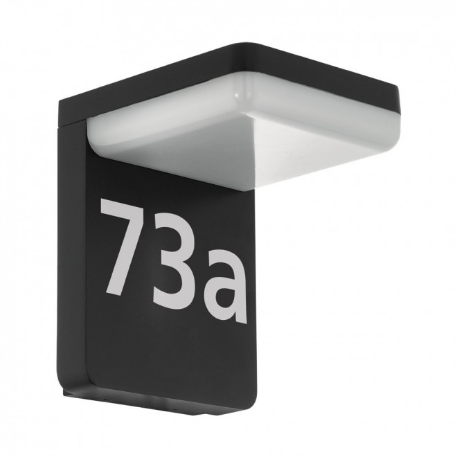EGLO 98091 | Amarosi Eglo zidna svjetiljka 1x LED 830lm 3000K IP44 crno, bijelo