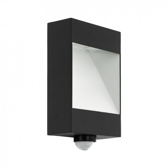 EGLO 98098 | Manfria Eglo zidna svjetiljka oblik cigle sa senzorom 1x LED 830lm 3000K IP44 antracit, bijelo