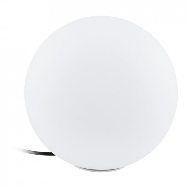 EGLO 98101 | Monterolo Eglo dekoracija svjetiljka kuglasta sa kablom i vilastim utikačem 1x E27 IP65 bijelo
