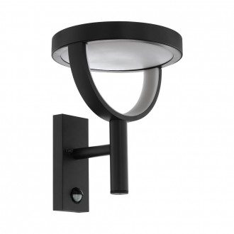EGLO 98233 | Francari Eglo zidna svjetiljka sa senzorom 1x LED 1000lm 3000K IP44 antracit, bijelo