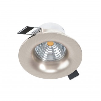 EGLO 98246 | Saliceto Eglo ugradbena svjetiljka okrugli jačina svjetlosti se može podešavati Ø88mm 1x LED 450lm 4000K satenski nikal