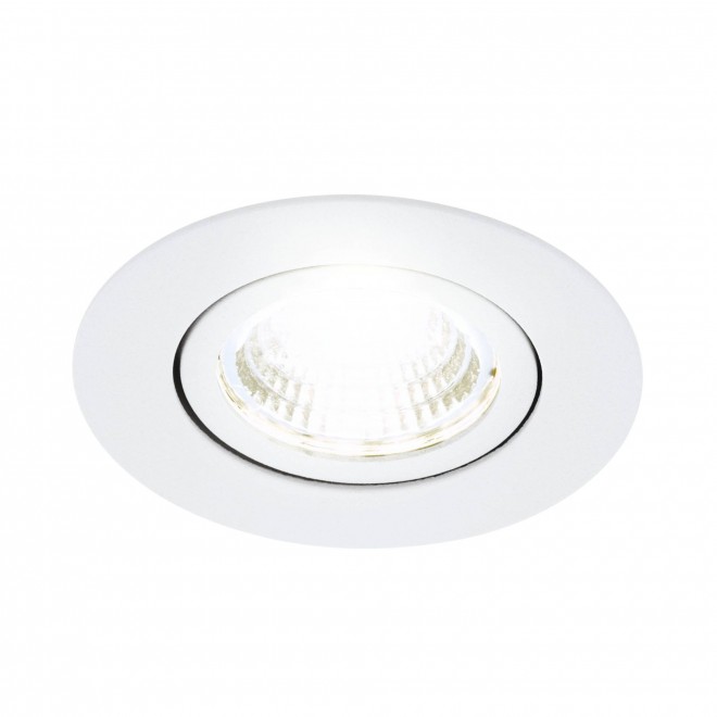 EGLO 98305 | Saliceto Eglo ugradbena svjetiljka okrugli jačina svjetlosti se može podešavati, pomjerljivo Ø88mm 1x LED 450lm 4000K bijelo
