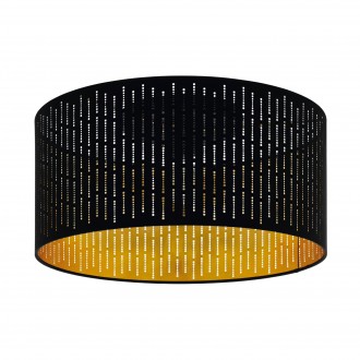 EGLO 98311 | Varillas Eglo stropne svjetiljke svjetiljka okrugli 1x E27 crno, zlatno