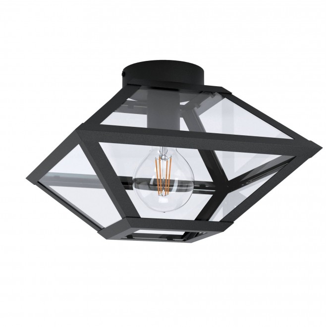 EGLO 98355 | Casefabre Eglo stropne svjetiljke svjetiljka 1x E27 crno, prozirno