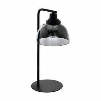 EGLO 98386 | Beleser Eglo stolna svjetiljka 50,5cm sa prekidačem na kablu 1x E27 crno, prozirna crna