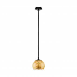 EGLO 98524 | Albaraccin Eglo visilice svjetiljka 1x E27 crno, zlatno