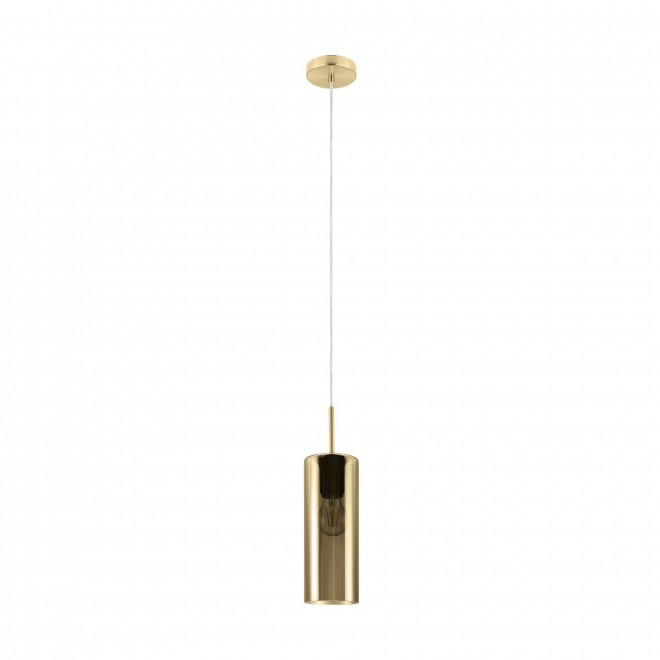 EGLO 98696 | Selvino Eglo visilice svjetiljka 1x E27 satenski nikal, prozirna, zlatno