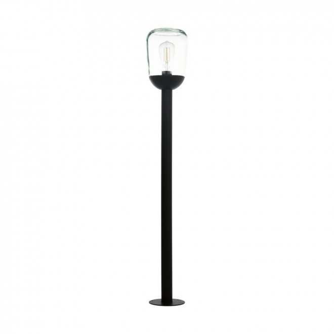 EGLO 98703 | Donatori Eglo podna svjetiljka 99cm 1x E27 IP44 crno, prozirno