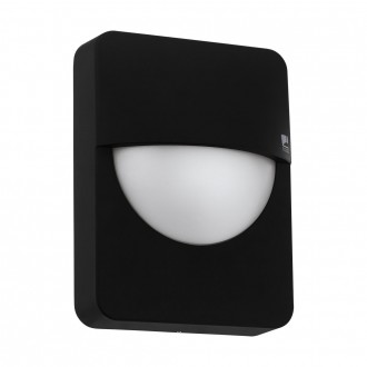 EGLO 98704 | Salvanesco Eglo zidna svjetiljka 1x LED IP44 crno, bijelo