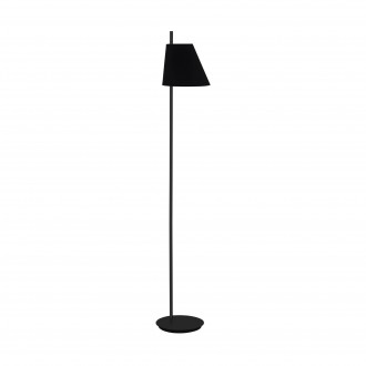 EGLO 99015 | Estaziona Eglo podna svjetiljka 150cm sa nožnim prekidačem 1x E27 crno