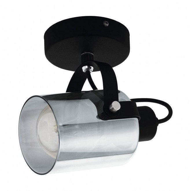 EGLO 99052 | Berregas Eglo spot svjetiljka elementi koji se mogu okretati 1x E27 crno, krom, dim