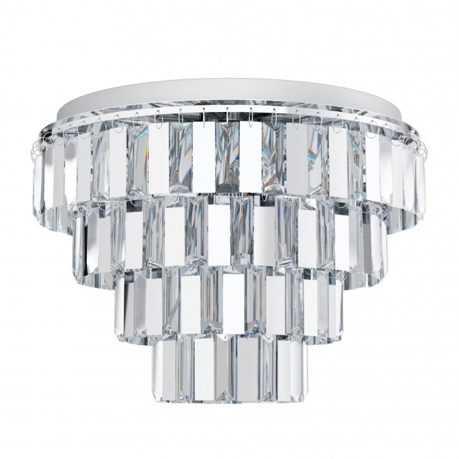 EGLO 99093 | Erseka Eglo stropne svjetiljke svjetiljka 7x E14 krom, kristal