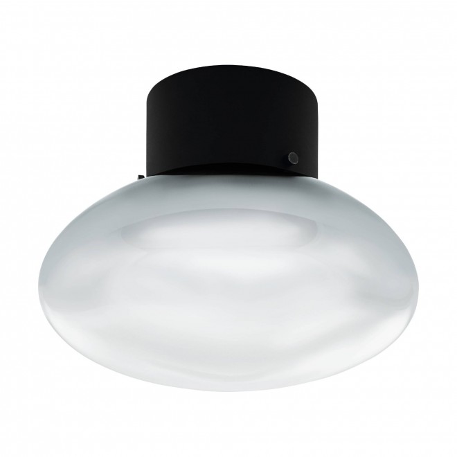 EGLO 99112 | Belategi Eglo zidna, stropne svjetiljke svjetiljka 1x E27 crno, prozirna, dim