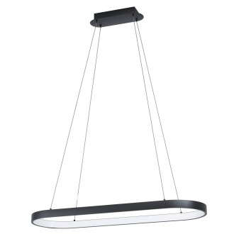 EGLO 99358 | Codriales Eglo visilice svjetiljka 1x LED 3700lm 3000K crno, bijelo