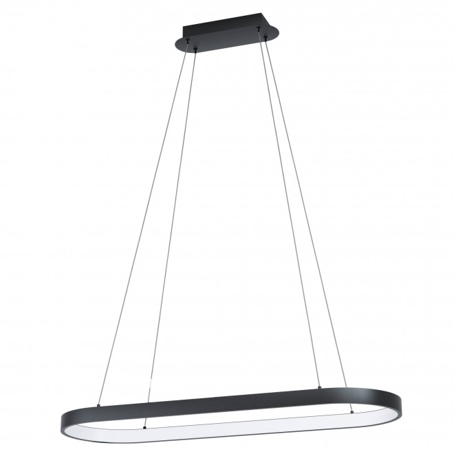 EGLO 99358 | Codriales Eglo visilice svjetiljka 1x LED 3700lm 3000K crno, bijelo