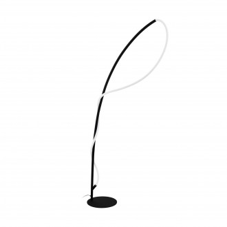 EGLO 99384 | Egidonella Eglo podna svjetiljka 160cm sa nožnim prekidačem 1x LED 2750lm 3000K crno, bijelo