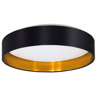 EGLO 99539 | Eglo-Maserlo-BG Eglo stropne svjetiljke svjetiljka okrugli 1x LED 2100lm 3000K crno, zlatno, bijelo